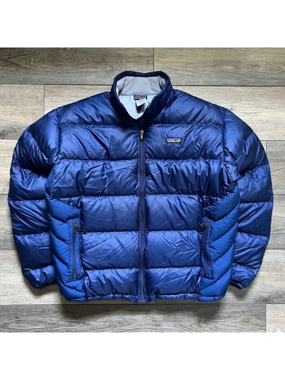 Vintage 2006 Patagonia Men's L Goose Down Puffer Insulated Jacket Blue